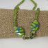 Green Handmade Kazuri and Peridot Beaded Necklace - VP's Jewelry 