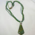 Prima Verde Pendant on Twisted Seed Bead Necklace - VP's Jewelry