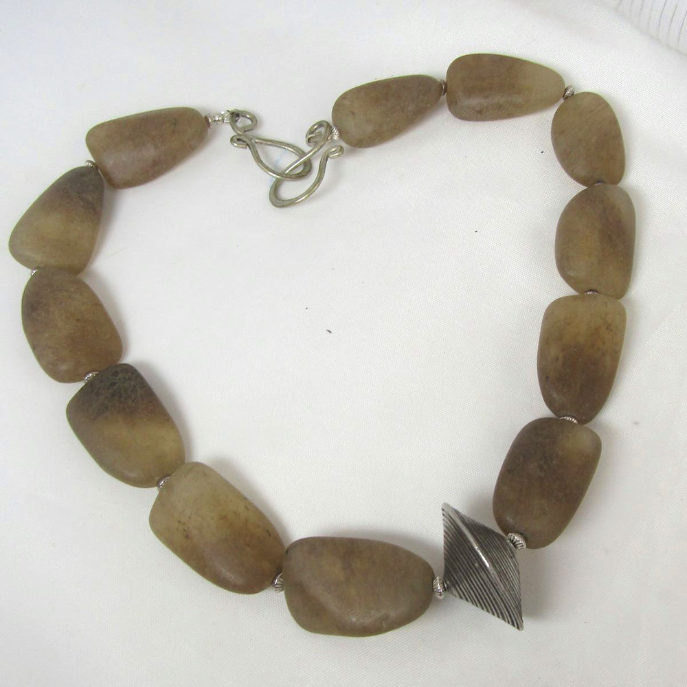 Big Bold Smokey Quartz Gemstone Statement Necklace - VP's Jewelry  
