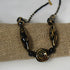 Handmade Kazuri Necklace in Black Coins and  Onyx