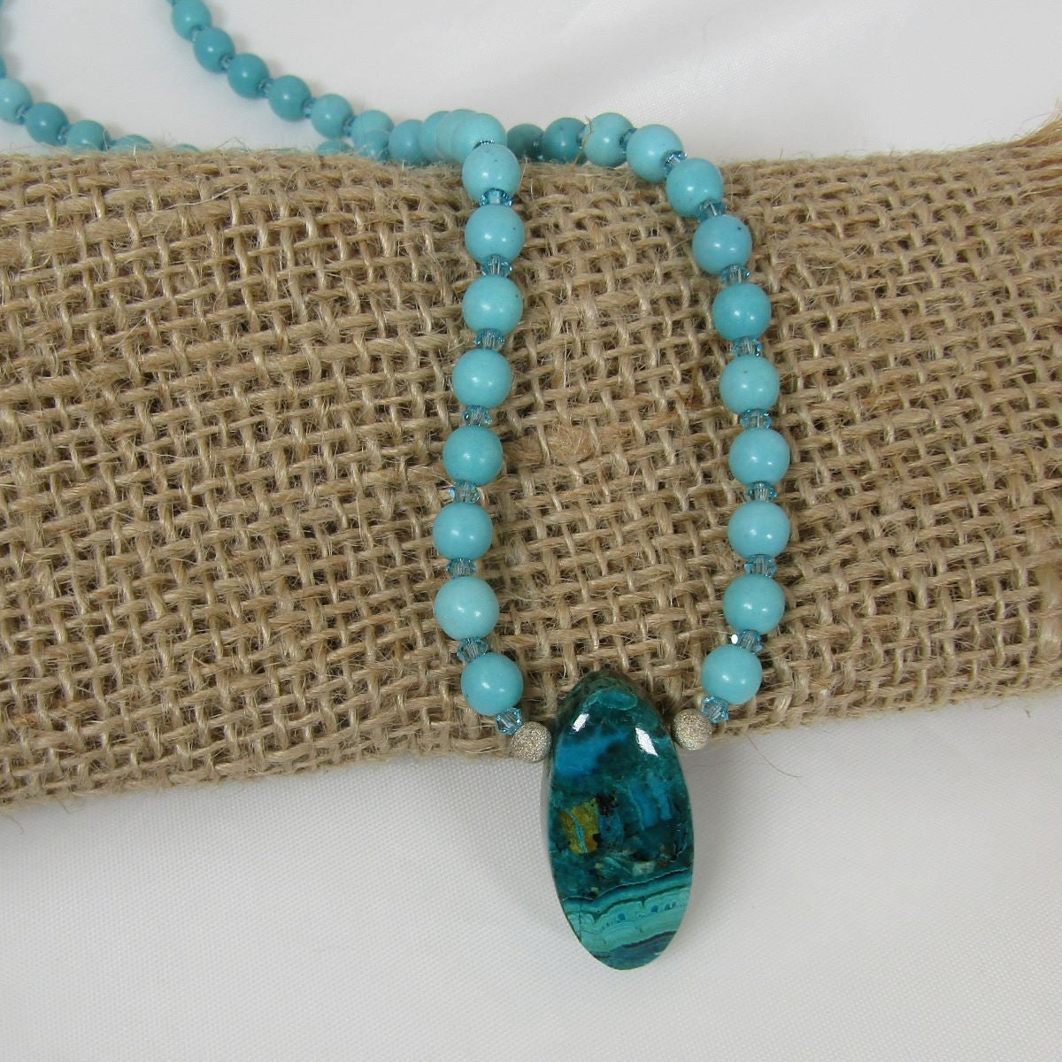 Long Handmade Gemstone Pendant Necklace - VP's Jewelry
