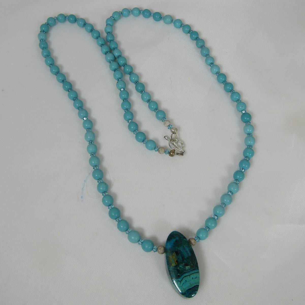 Long Handmade Gemstone Pendant Necklace - VP's Jewelry