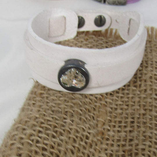 Leather Cuff Bracelet Choose Your Color - VP's Jewelry