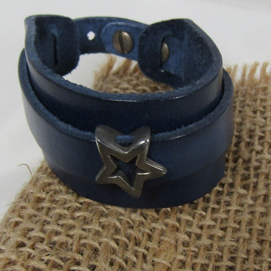 Leather Cuff Bracelet Choose Your Color - VP's Jewelry