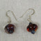 Maroon Handmade Artisan Drop Earrings - VP's Jewelry