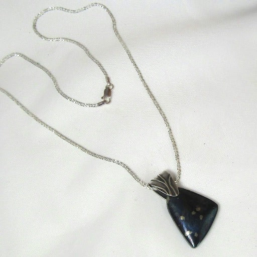 Designer Cut Covelite Pendant Necklace - VP's Jewelry