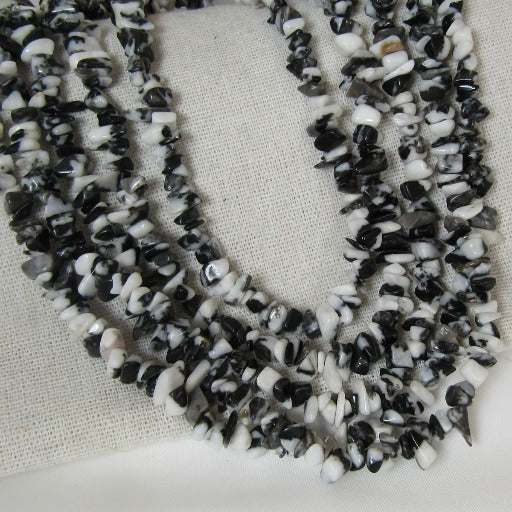 Black & White Gemstone Jasper Necklace - VP's Jewelry