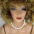 White Kazuri Necklace Classic Style in Fair Trade Beads - VP's Jewelry