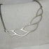 Silver Necklace Twisted Silver Focus Necklace - VP's Jewelry