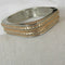 Silver Square Bangle Bracelet Leather - VP's Jewelry