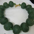 Large Green Beaded Necklace Bold Statement Style - VP's Jewelry  