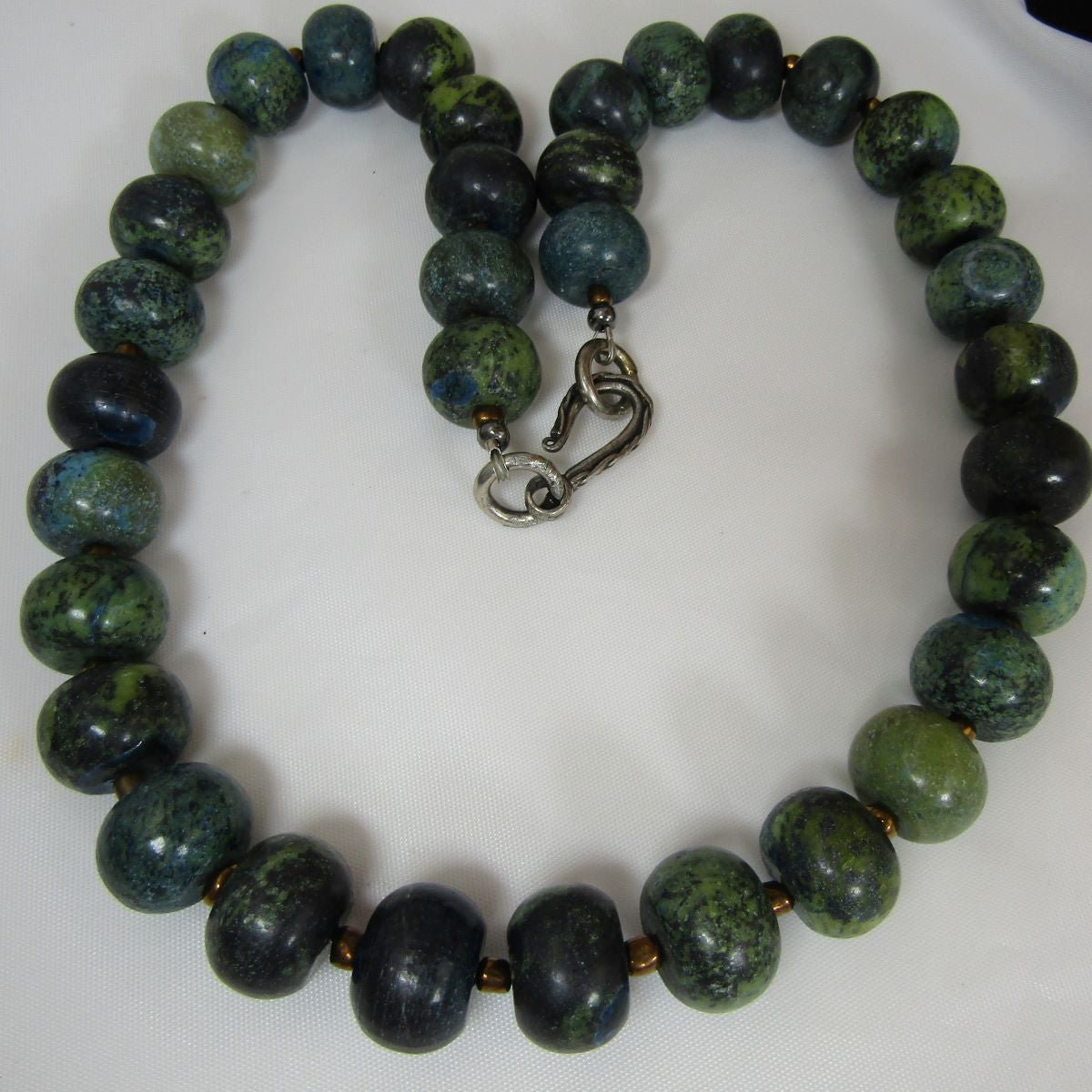 Green African Turquoise Bead Necklace - VP's Jewelry  