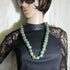 Handmade Long Green West African Trade Bead Necklace - VP's Jewelry