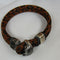 Man's Leather Cord Bracelet Anchor & Ships Wheel - VP's Jewelry