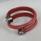 Women Double Leather Bangle Bracelet