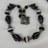 Fair Trade Beaded Black & White Kazuri Statement Necklace - VP's Jewelry  