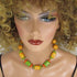 Citrus Kazuri Necklace Fair Trade Kazuri Bead Necklace - VP's Jewelry