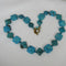 Classic Diamond & Square Turquoise Necklace - VP's Jewelry