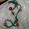 Copper Wood and Turquoise Long Bead Necklace