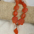 Orange Sea Glass Bead Pendant Necklace - VP's Jewelry