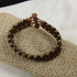 Brown Crystal Beaded Cuff Bracelet - VP's Jewelry