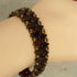 Brown Crystal Beaded Cuff Bracelet - VP's Jewelry