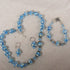 Handmade Aqua and Champagne Beaded Designer's Set - VP's Jewelry  