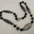 Kazuri Black Bead & Silver Necklace Fair Trade - VP's Jewelry  