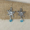 Handmade silver Flower Drop Earrings - VP's Jewelry