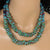 Blue Green Jasper Gemstone Multi-strand Necklace