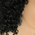 Teal Sea Glass  Jewelry Set Necklace Earrings  VP's Jewelry