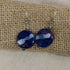 Purple & Cream Kazuri Earrings - VP's Jewelry  