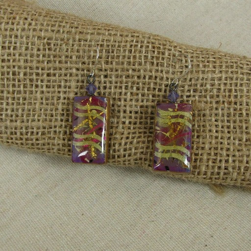 Handmade Hot Pink & Gold Drop Earrings - VP's Jewelry