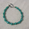 Turquoise Fire Polished Czech Crystal Bracelet - VP's Jewelry