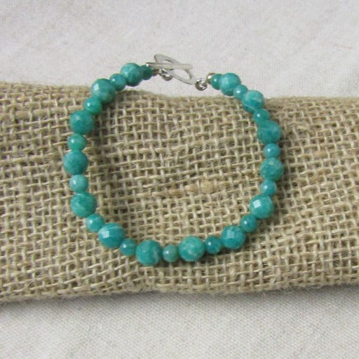 Turquoise Fire Polished Czech Crystal Bracelet - VP's Jewelry