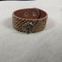 Light Brown & Crystal Fashion Leather Bracelet - VP's Jewelry