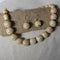 Beige Kazuri Necklace & Earrings African Inspired Handmade - VP's Jewelry  