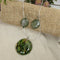 Green Kazuri Pendant Necklace & Earrings - VP's Jewelry