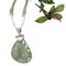 A Rare Macedonia Green Opal Gemstone Pendant Necklace Sterling Silver Chain - VP's Jewelry