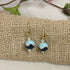 Light & Dark Blue Handmade Drop Earrings Gold - VP's Jewelry  