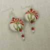 Red Carnation Handmade Artisan Bead Earrings - VP's Jewelry  