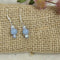 Delicate Light Blue Gemstone Earrings