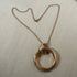 Big Bold Rose Gold Rings On Rings Pendant Necklace