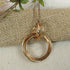 Rose Gold Rings On Rings Pendant Necklace - VP's Jewelry