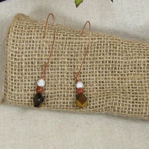Gemstone Copper Earring - VP's Jewelry