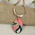 Pink & Black Artisan Handmade Pendant Necklace - VP's Jewelry