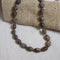 Brown Gemstone Bead Necklace Unisex - VP's Jewelry