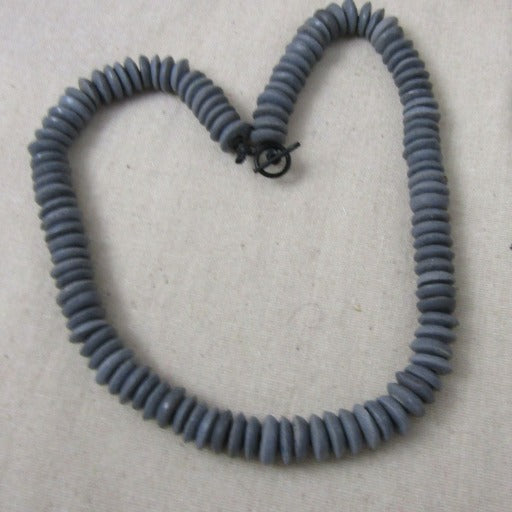 Dark Blue Grey Men's Beaded Necklace - VP's Jewelry  