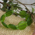 Olive Green Sea Glass Cuff Bracelet