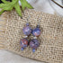 Purple Agate Gemstone Drop Earrings